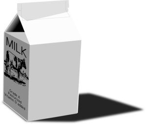 Milk Carton clip art - vector clip art online, royalty free ...