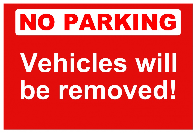 No Parking Signs for Sale, Online, UK - Signature