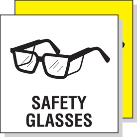 Safety Glasses Sign - PPE Signs and Markers - PPE and Fall ...