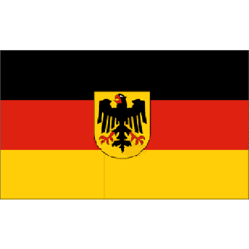 Old Germany Flag with Eagle, 3 x 5 Feet