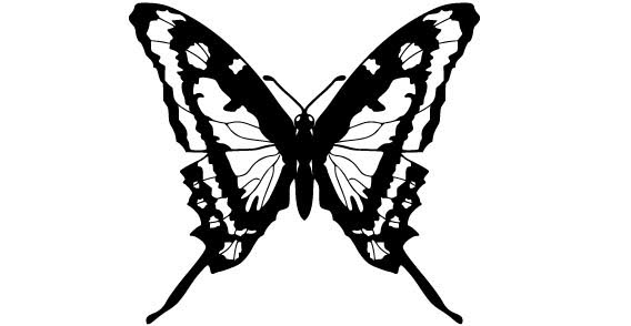 Butterfly Silhouette Vector | Download Free Vector Graphic Designs ...