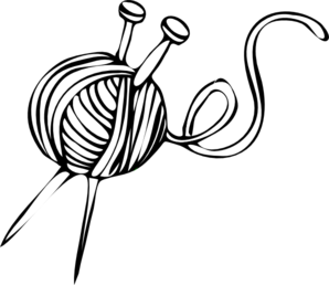 1,150 views White Yarn Ball With Knitting Needles clip art - vector clip art ...