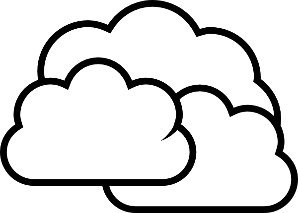 Black And White Clouds Color Pages - ClipArt Best