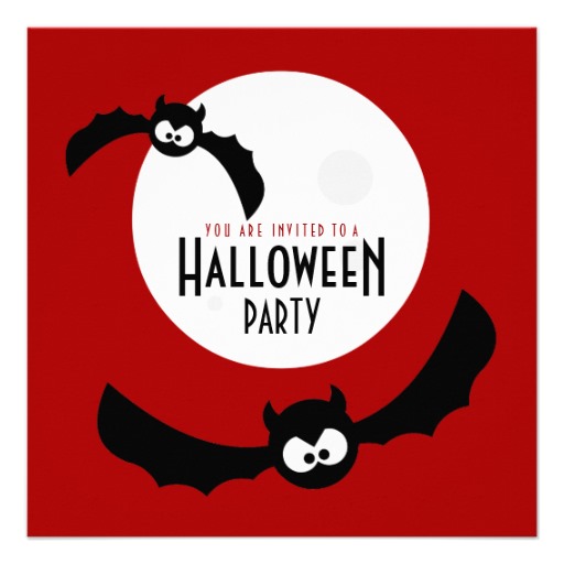 604 views Cartoon Bats - Halloween Party invitation from Zazzle.
