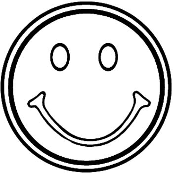 Smiley Face vinyl sticker customized online. 00000372