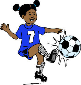 Soccer-blue clip art - vector clip art online, royalty free ...