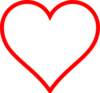 Red Heart White - vector clip art online, royalty free & public domain