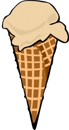 Download Ice Cream Cone (1 Scoop) clip art Vector Free