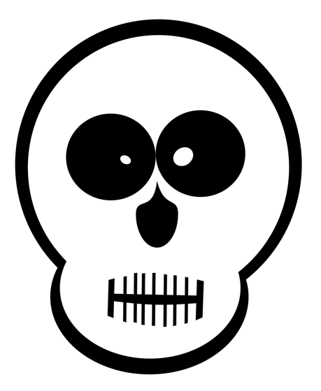 free halloween skull clip art - photo #23