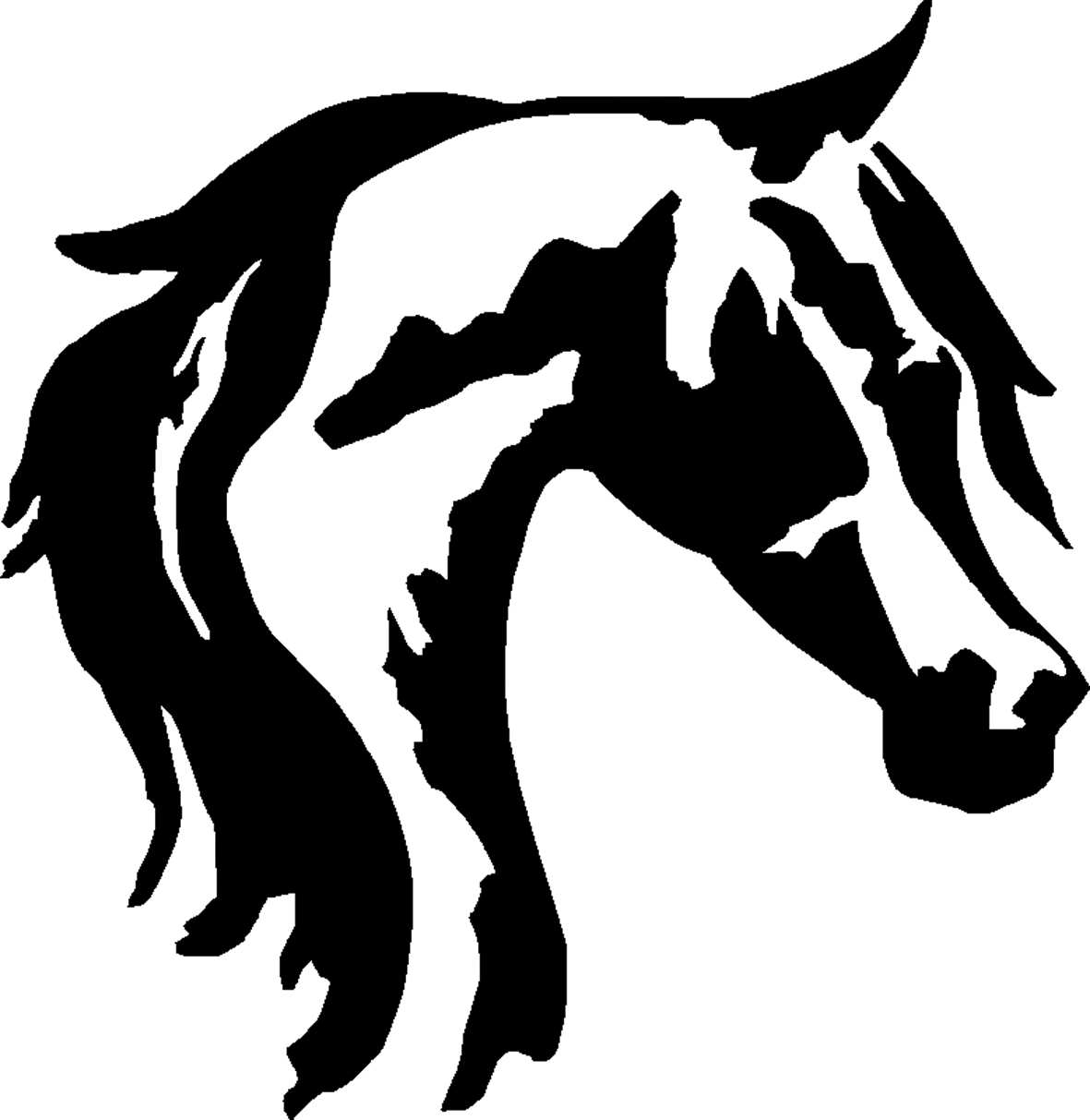 free clip art horse head - photo #49