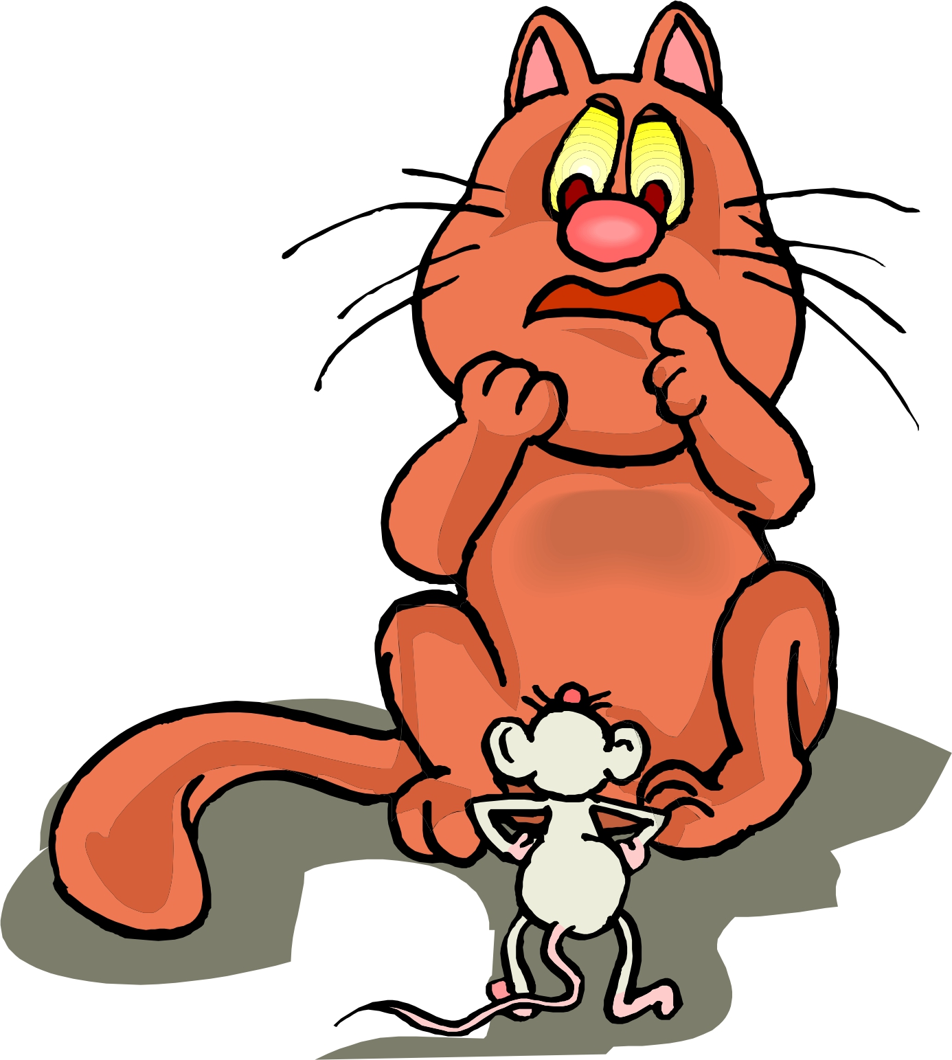 free clipart scared cat - photo #42
