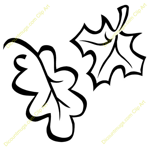 free black and white clip art leaves - photo #14