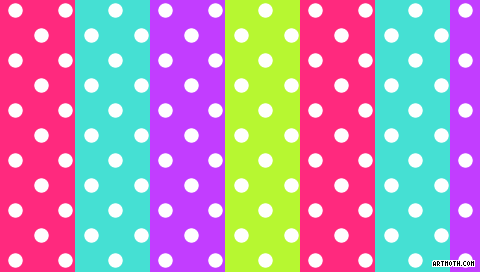 Polka Dot Rainbow Stripes PSP Wallpaper
