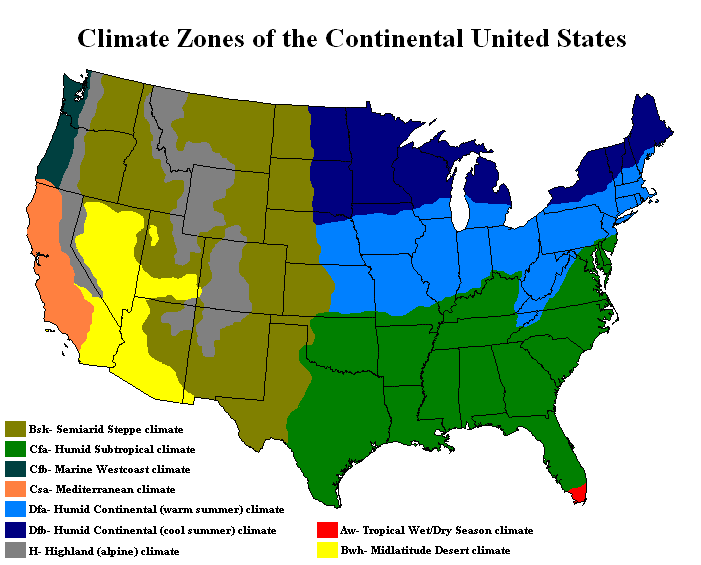 Map Of United States Climate Zonesmap United States Climate of the United States - Wikipedia, the free encyclopedia ...