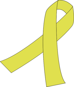 Yellow Cancer Ribbon - ClipArt Best