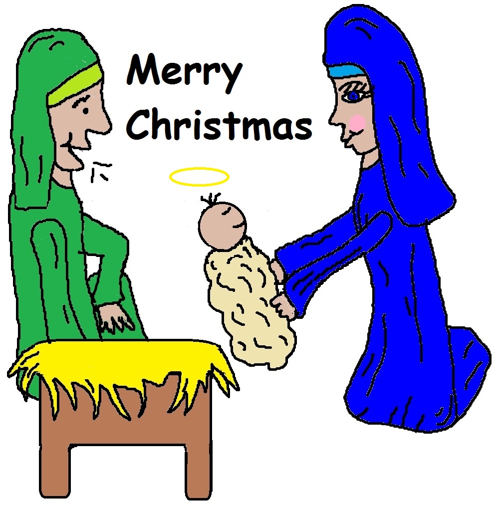 Religious Christmas Greetings Clipart