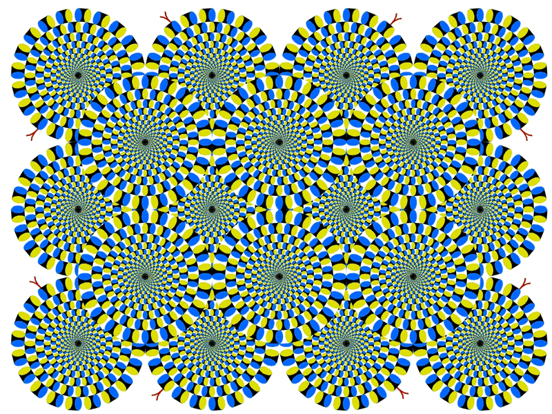 Optical Illusion - Moving Circles
