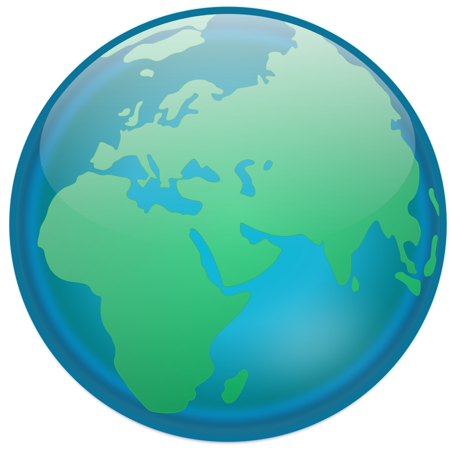 Globe Clipart Of Africa And Asia - Free Clipart Images
