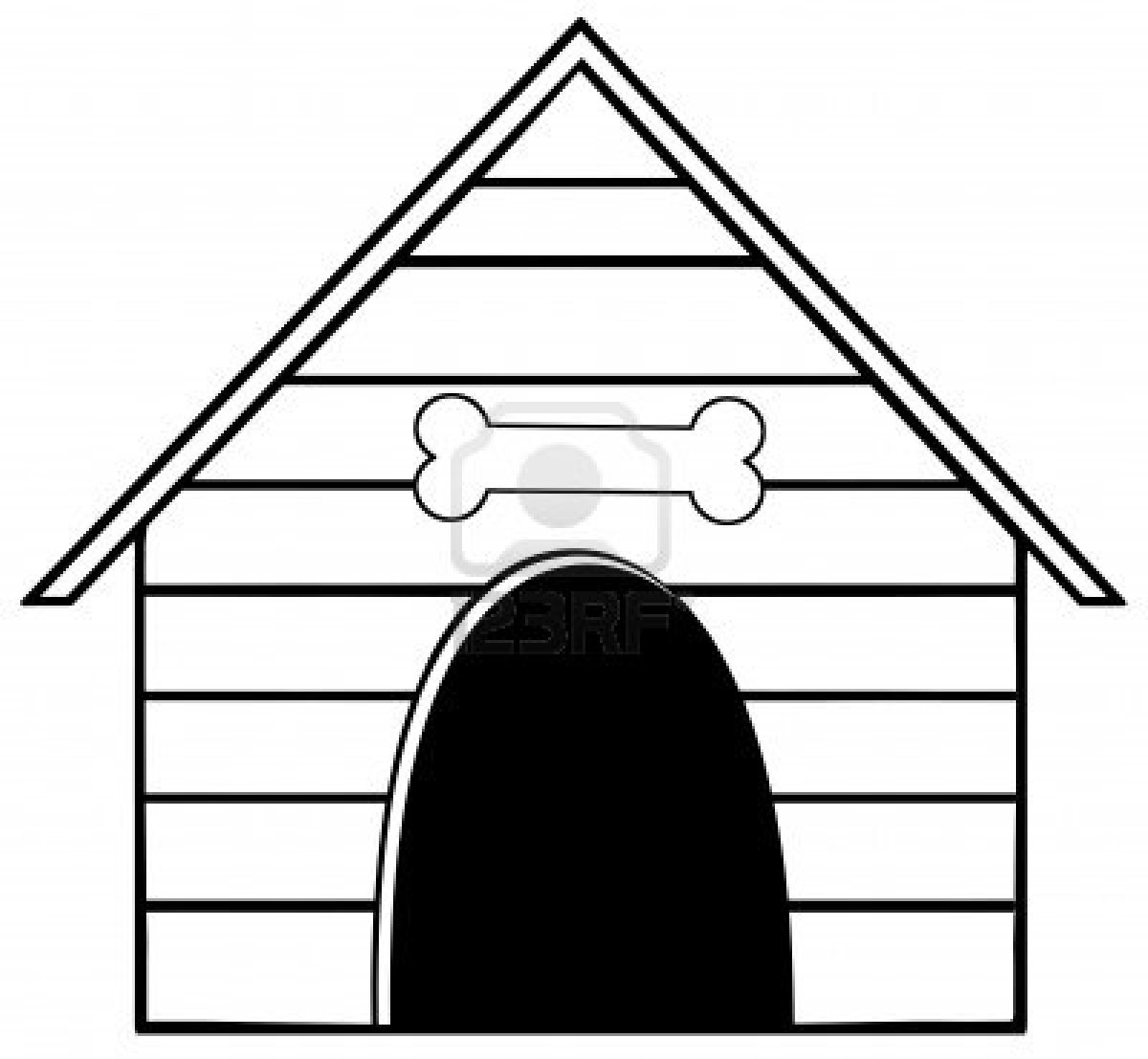 dog in doghouse clipart - photo #20
