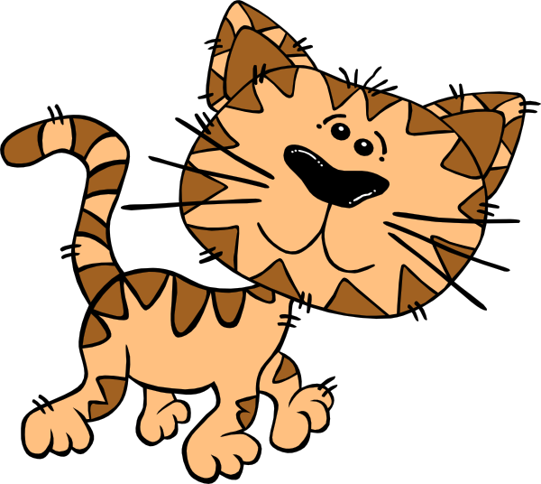Cartoon Cat Walking Clip Art: Animated Cat Pictures - Photolabels.co
