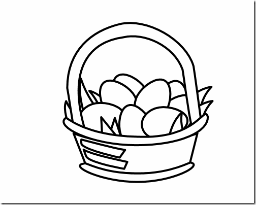 Easter Black And White Clipart
