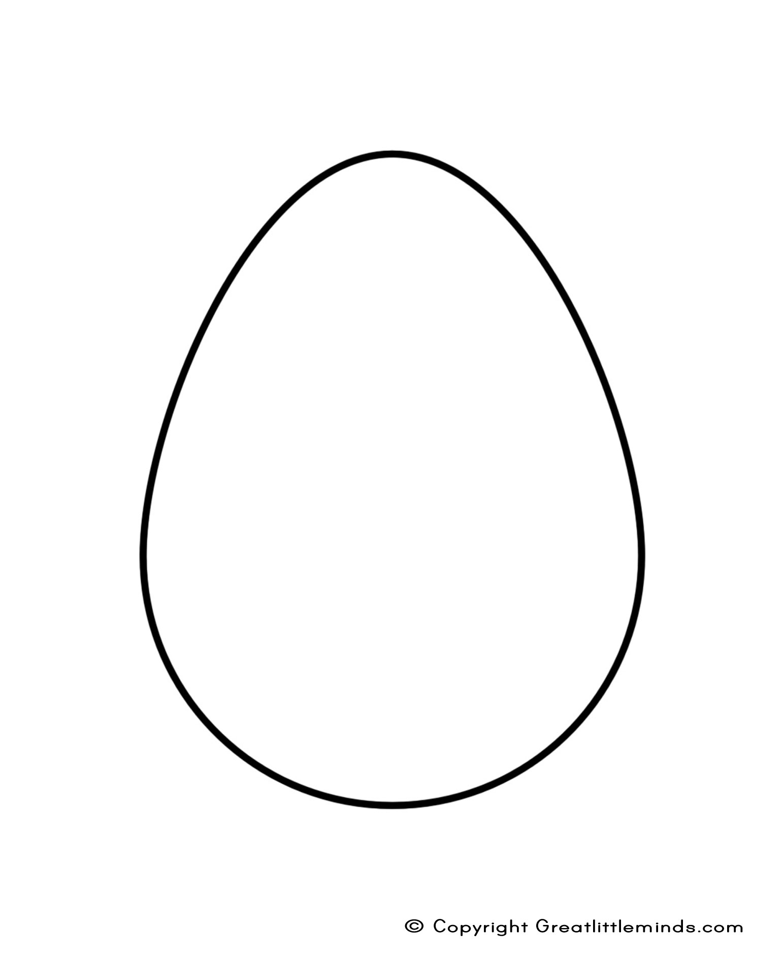 Easter egg shape clipart