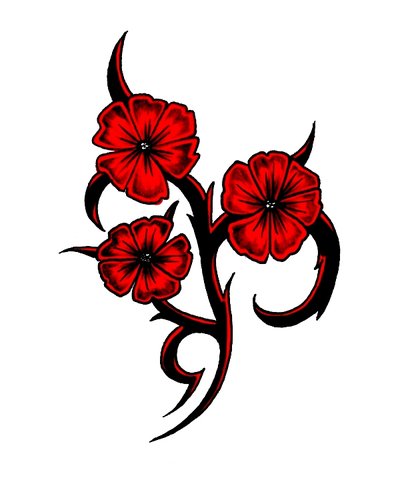 Flower Tribal Designs - ClipArt Best