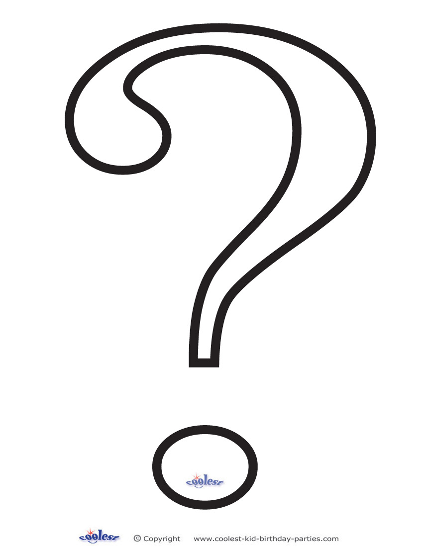 Best Photos of Question Mark Template - Black Question Mark ...