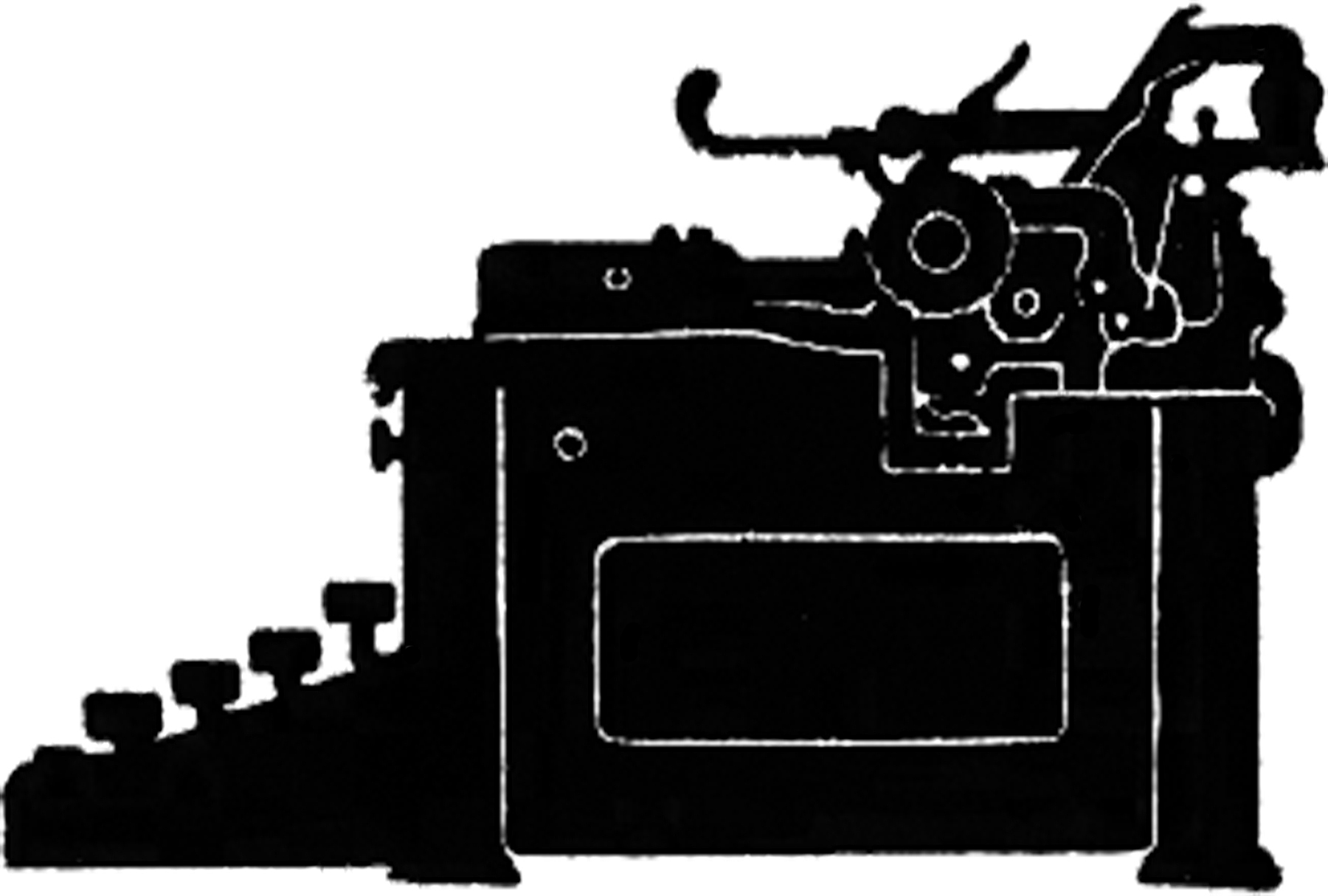 Vintage Typewriter Silhouette Image! - The Graphics Fairy