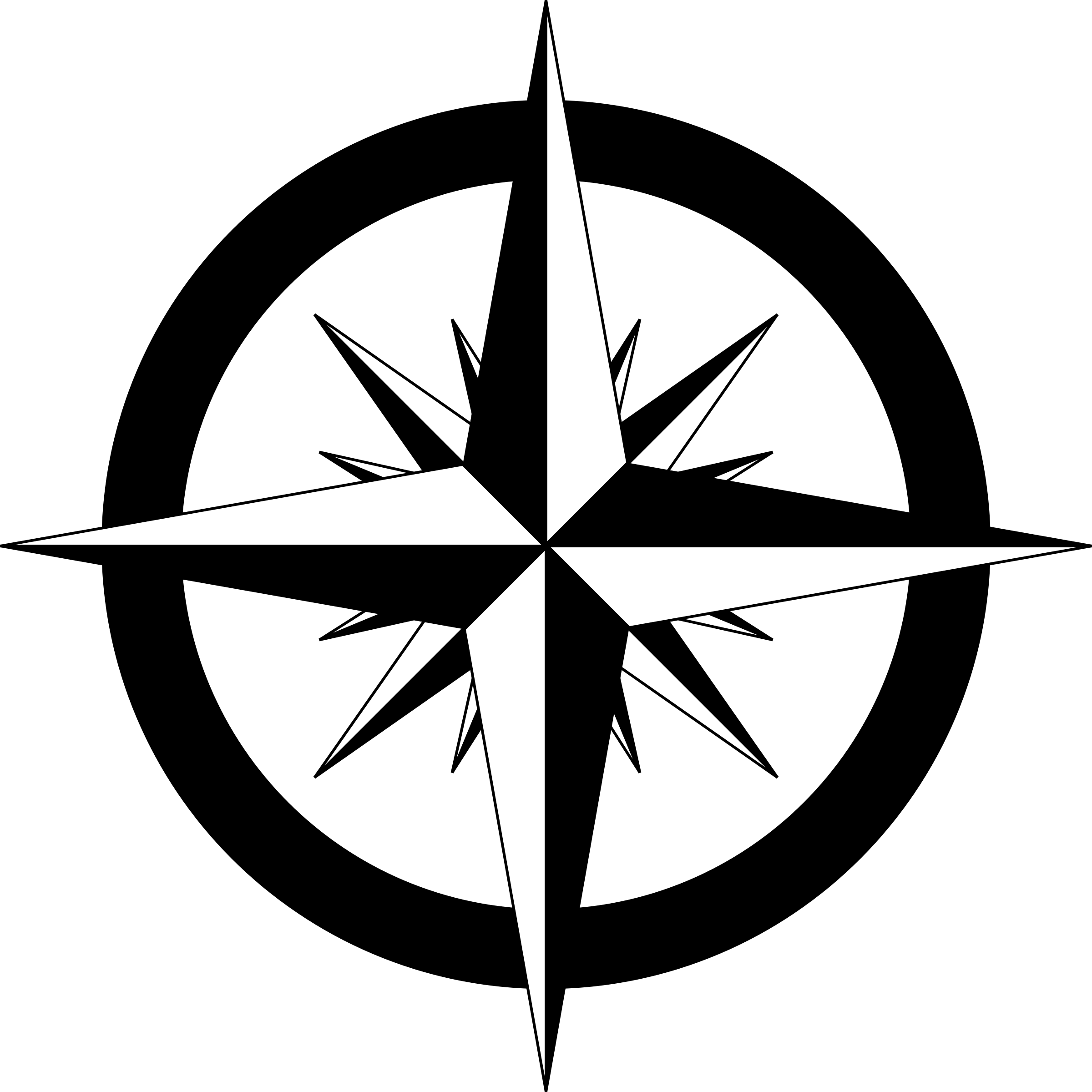 Clipart - Compass rose