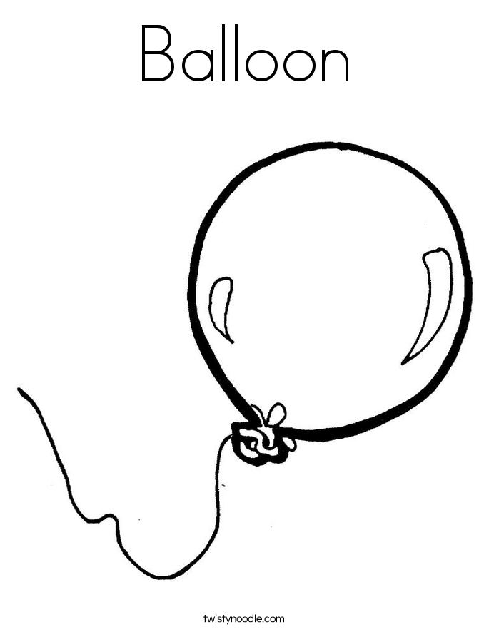 Balloon Coloring Pages #4908
