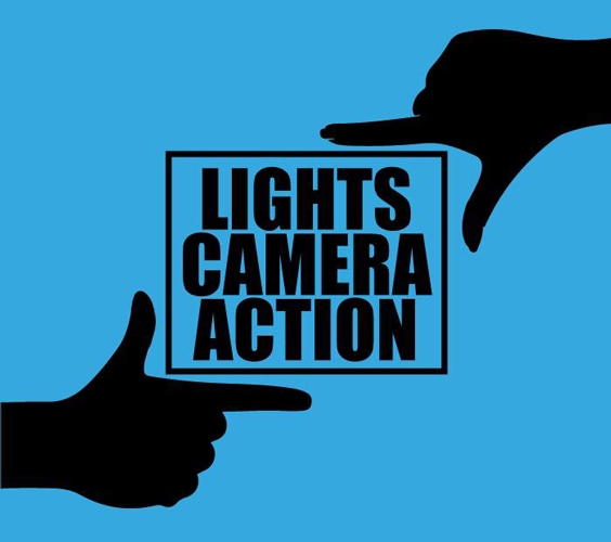 clipart lights camera action - photo #26