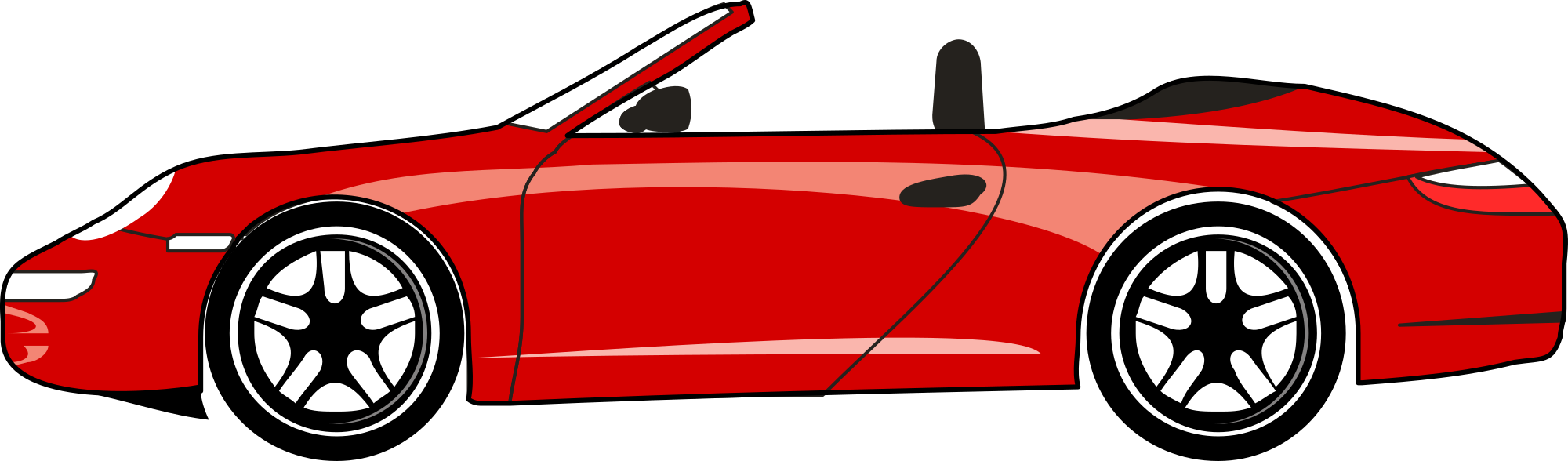 Red car vector clipart