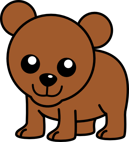 Cute Brown Bear Clipart