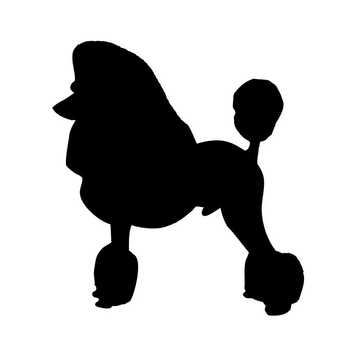 469 views Free clipart french poodle girl