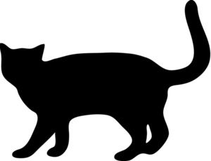 Black cat clipart gif