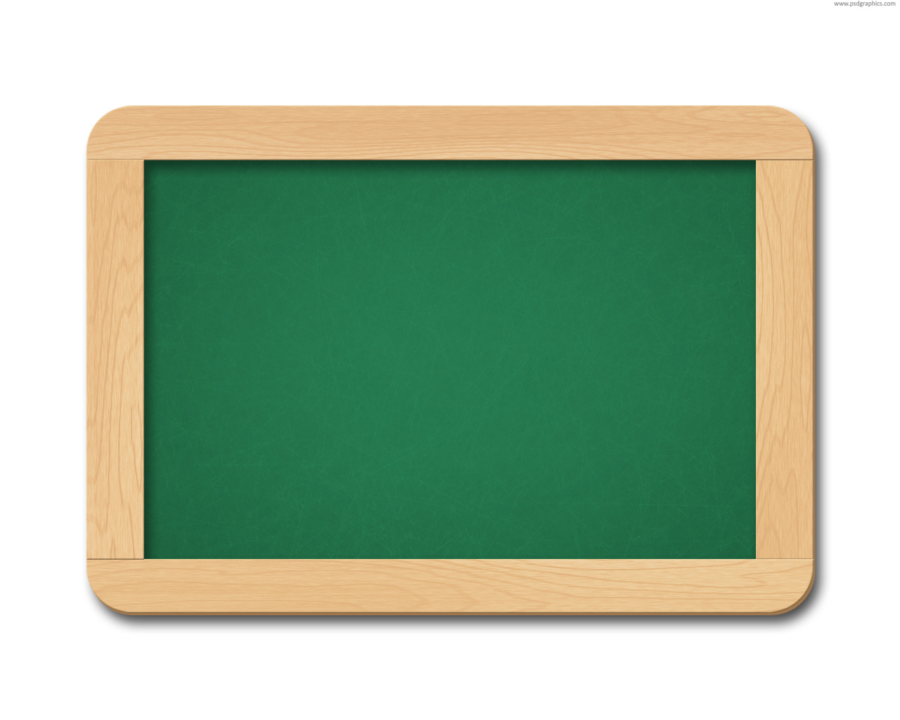 Chalkboard with chalk brush (PSD) | PSDGraphics