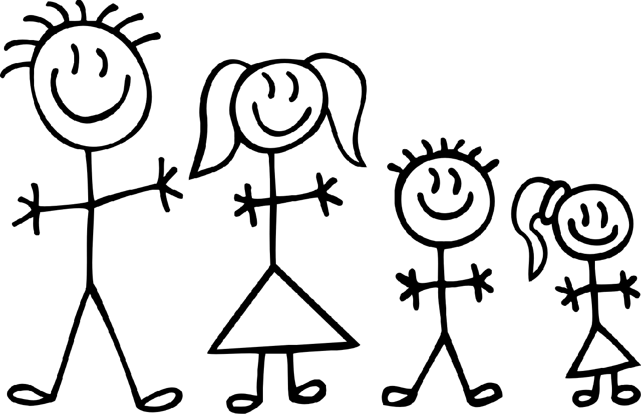 Stick People Family Clipart - Free Clipart Images