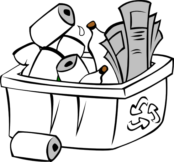 Recycle Clipart Black And White - Free Clipart Images