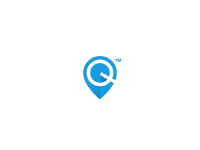 Dribbble - Q + Pin Logo Design by Dalius Stuoka