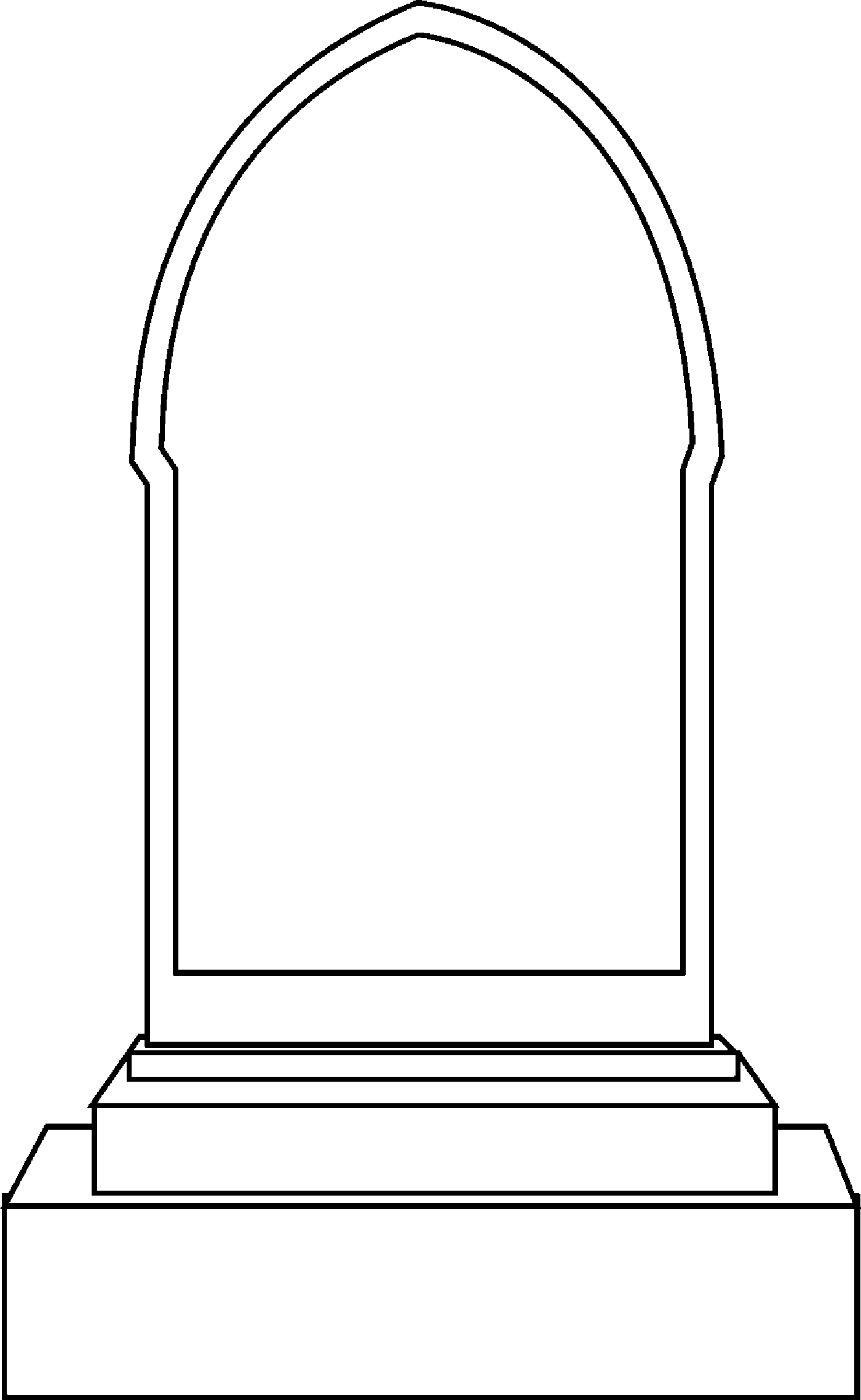 Blank Tombstone Template
