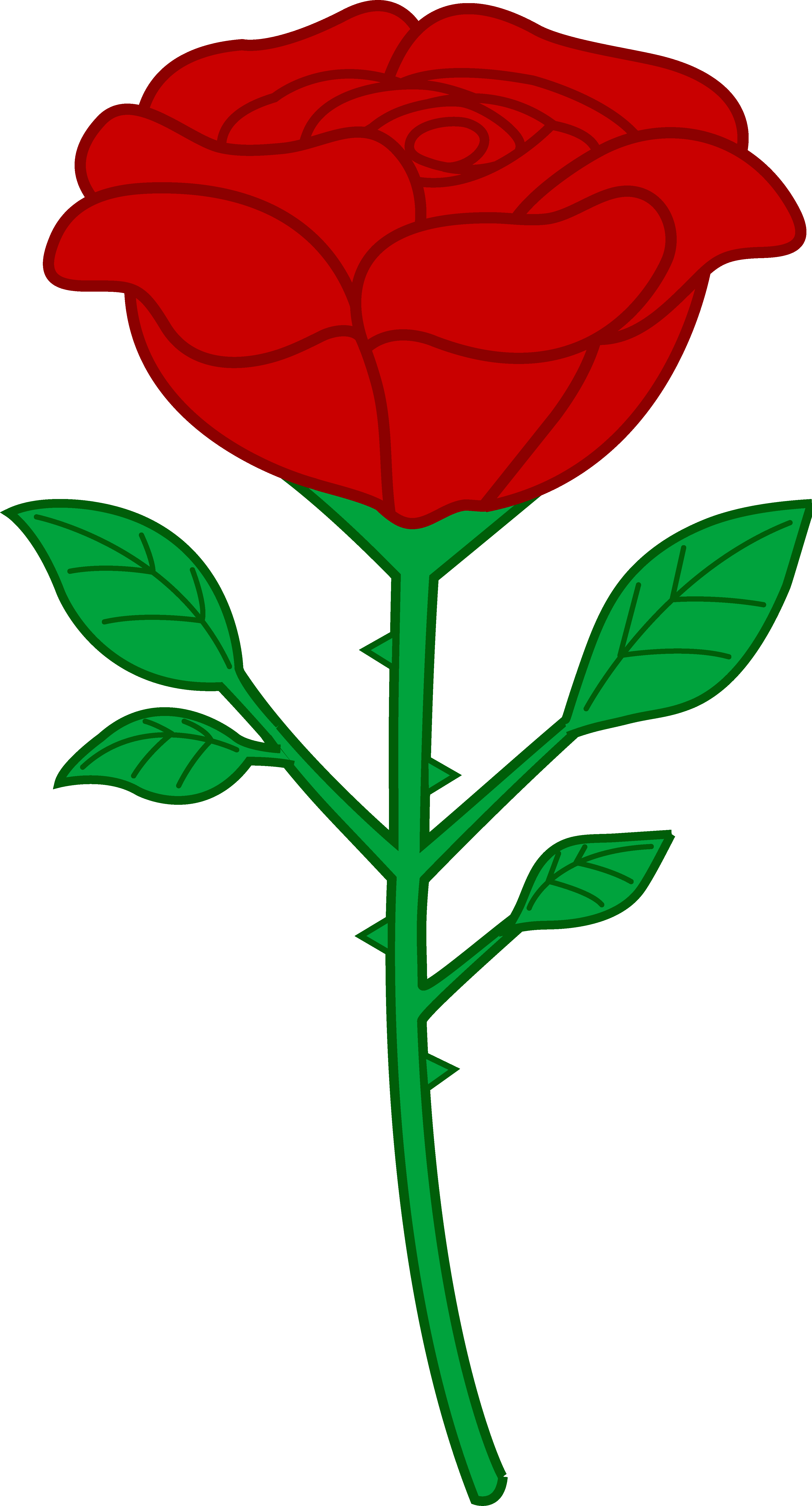 A Cartoon Rose