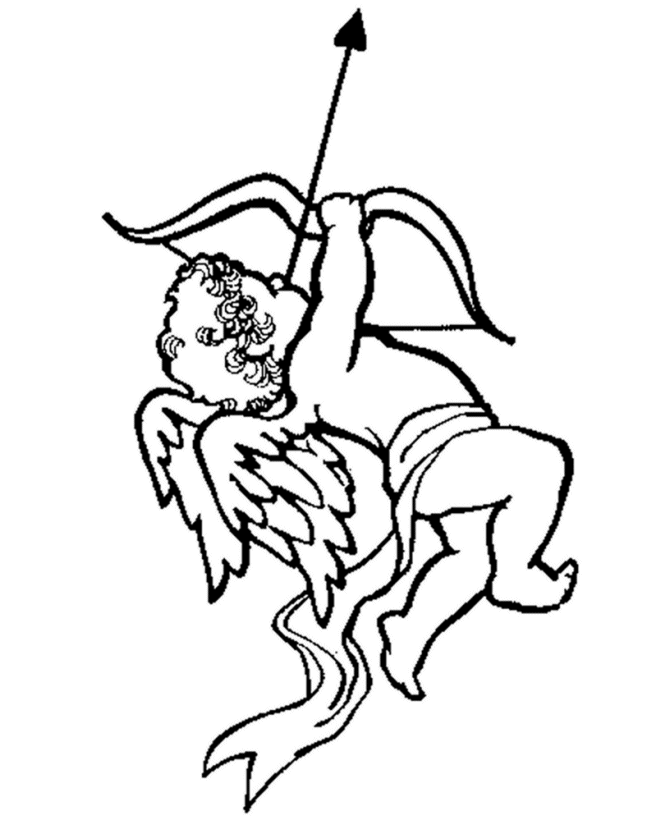 Cupid Coloring Page - AZ Coloring Pages