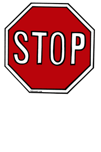 Stop Sign Clipart Black And White - Free Clipart ...