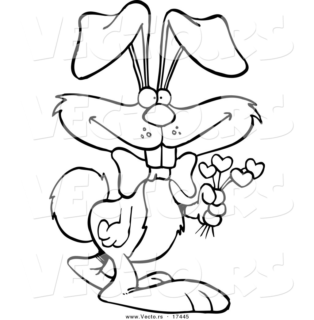 rabbit cartoon coloring pages - photo #35