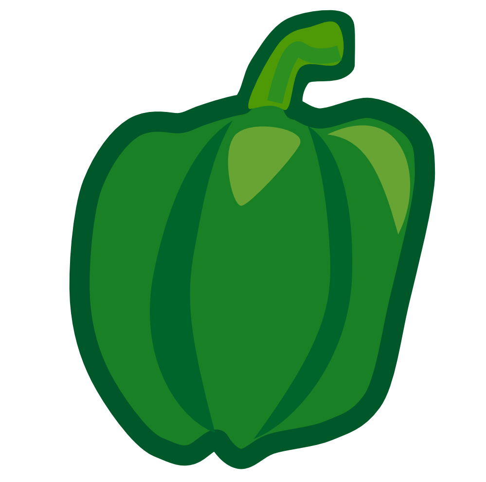 Green Pepper Clipart