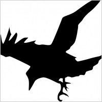 Flying bird silhouette clip art Free vector for free download ...