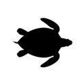 Sea Turtle Silhouette - Free Clipart Images