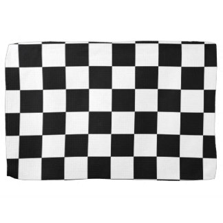 Checkered Flags Kitchen Towels | Zazzle