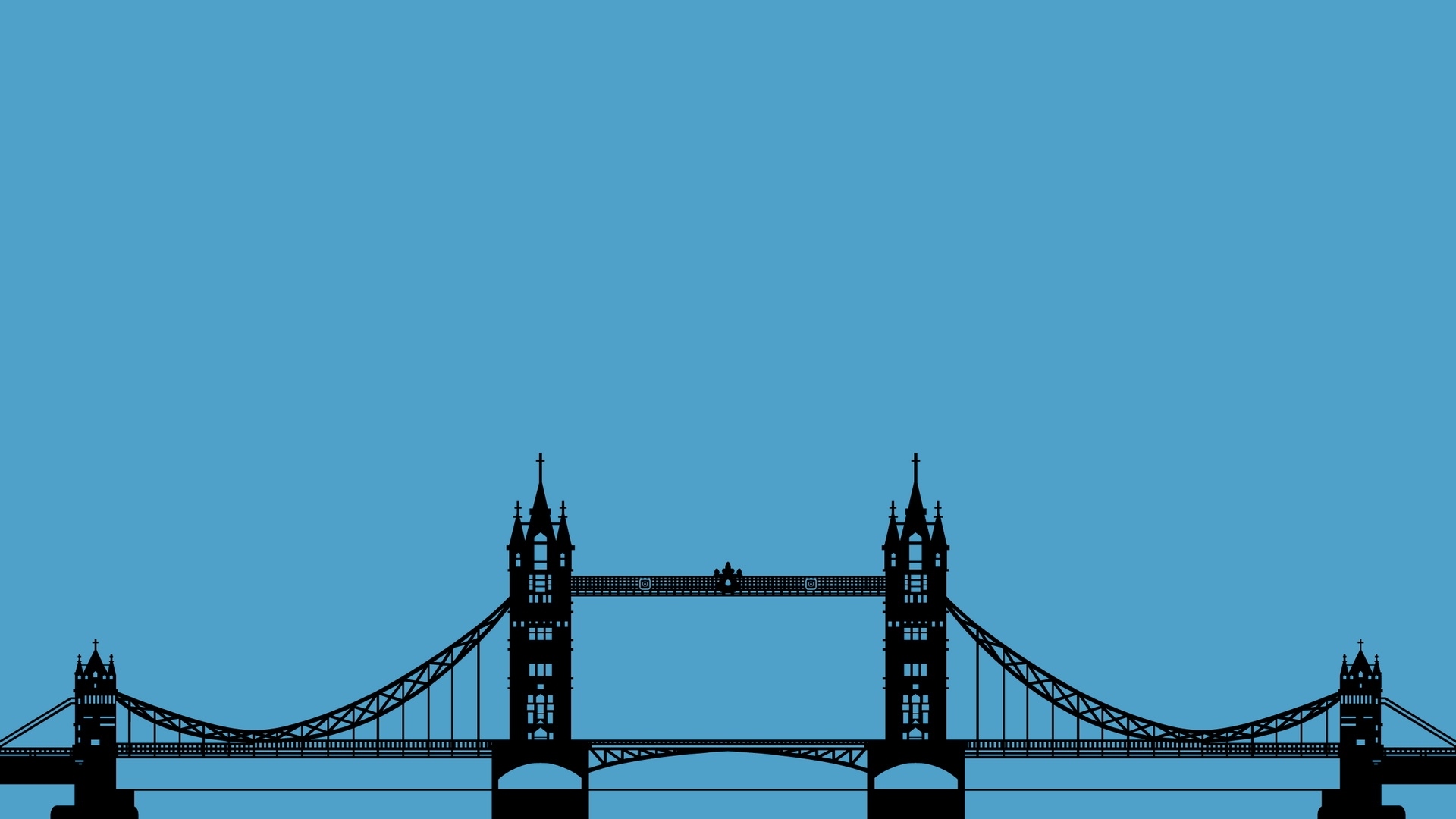 Download Wallpaper 1920x1080 Bridge, London, Graphics, Minimalism ...